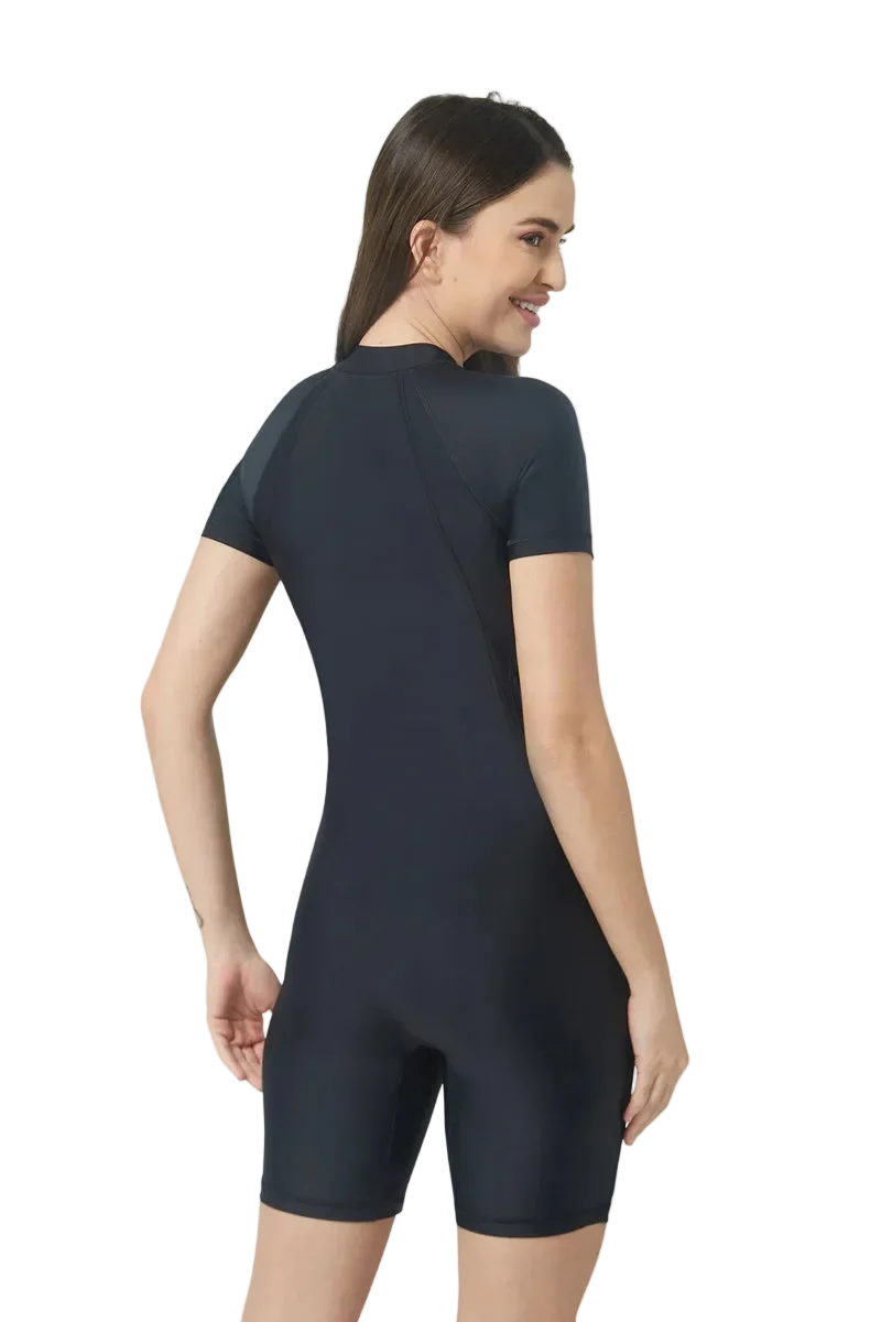 Womens Short Sleeve Short Slimkini