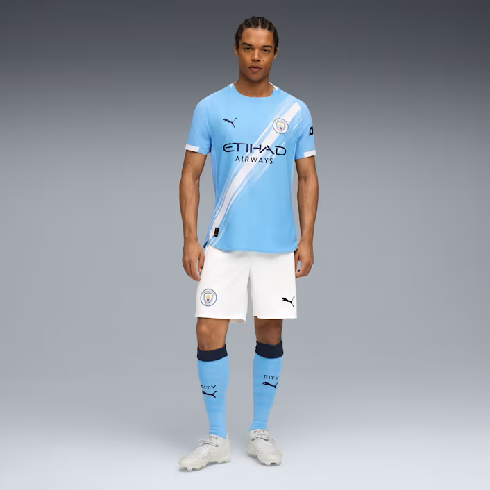 Mens Manchester City Home Authentic Jersey 25/26