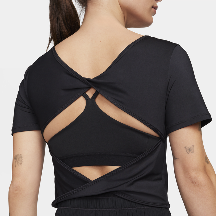 Womens Yoga Dri-Fit Twist Short Sleeve T-Shirt