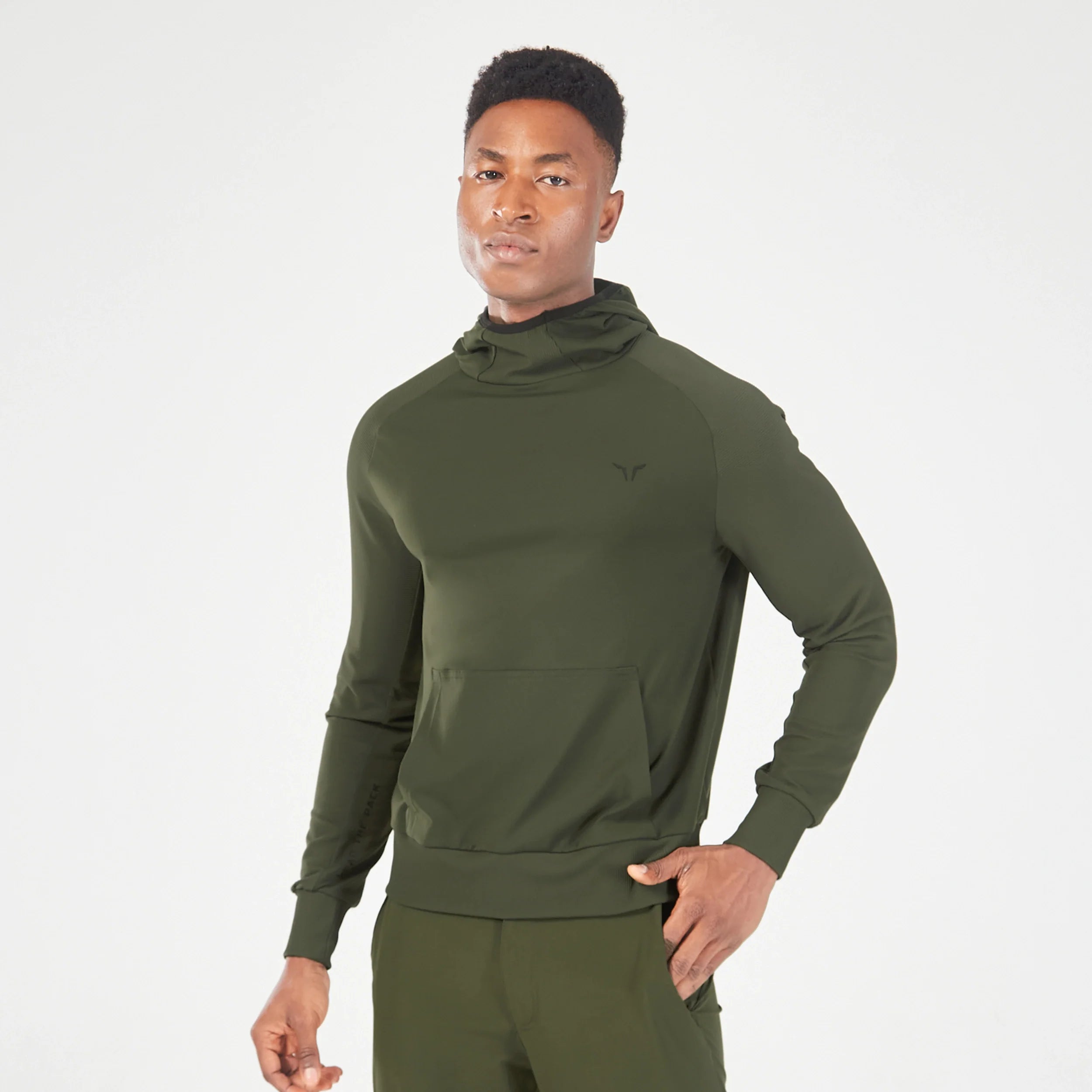 Mens Statement Ribbed Hoodie