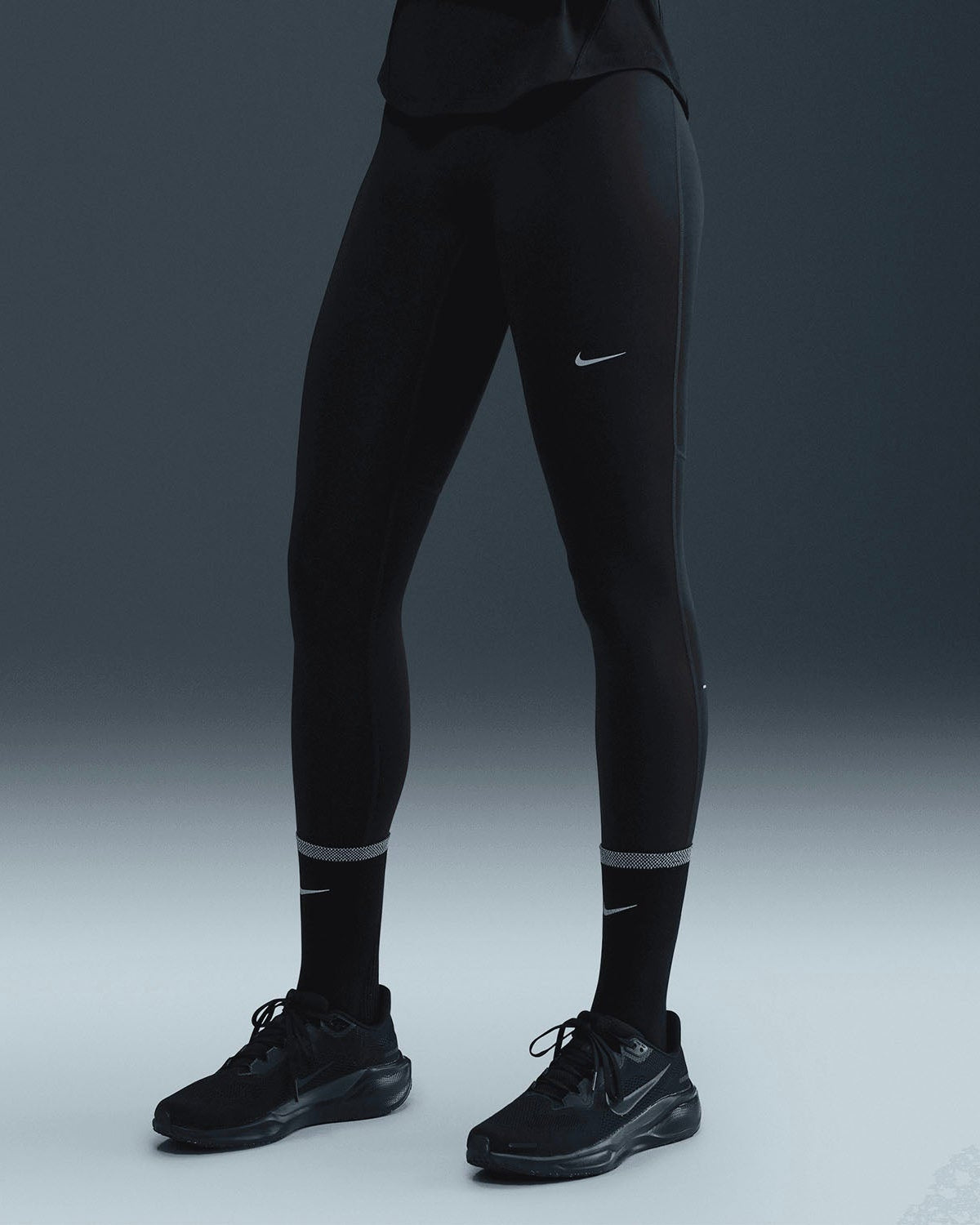 Womens High Waist 7/8 Running Leggings