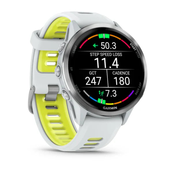 Forerunner 970  Titanium  Whitestone Case  Amp Yellow Band