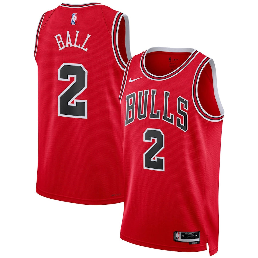 Mens Chicago Bulls Lonzo Ball Icon Replica Jersey
