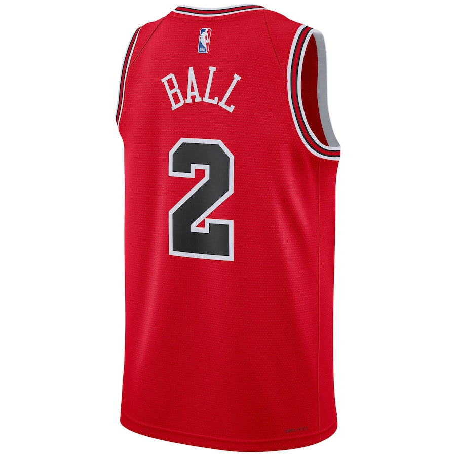 Mens Chicago Bulls Lonzo Ball Icon Replica Jersey