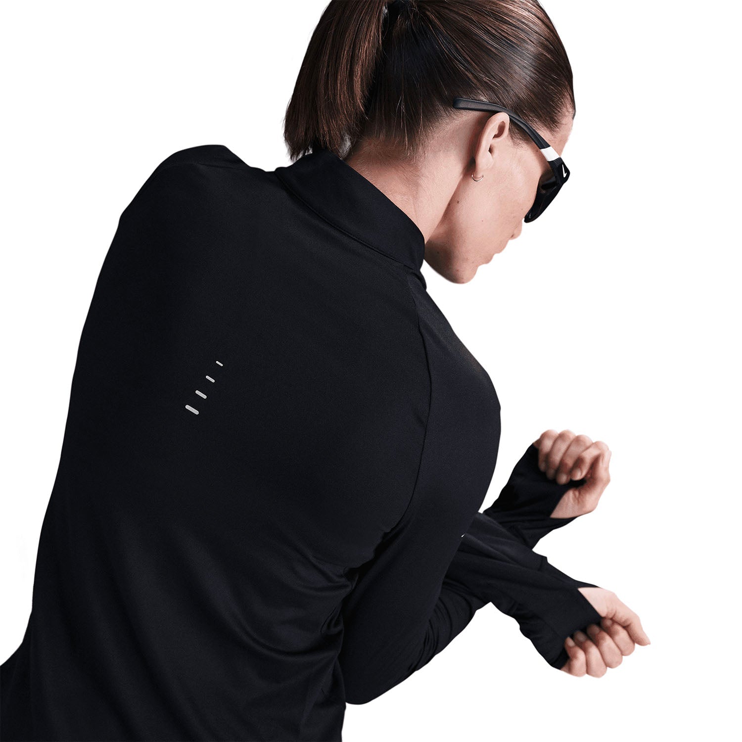 Womens Running Swift DriFit UV Half Zip