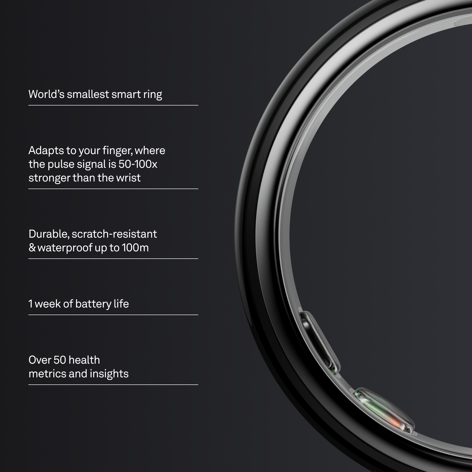 Smart Ring 5 Black
