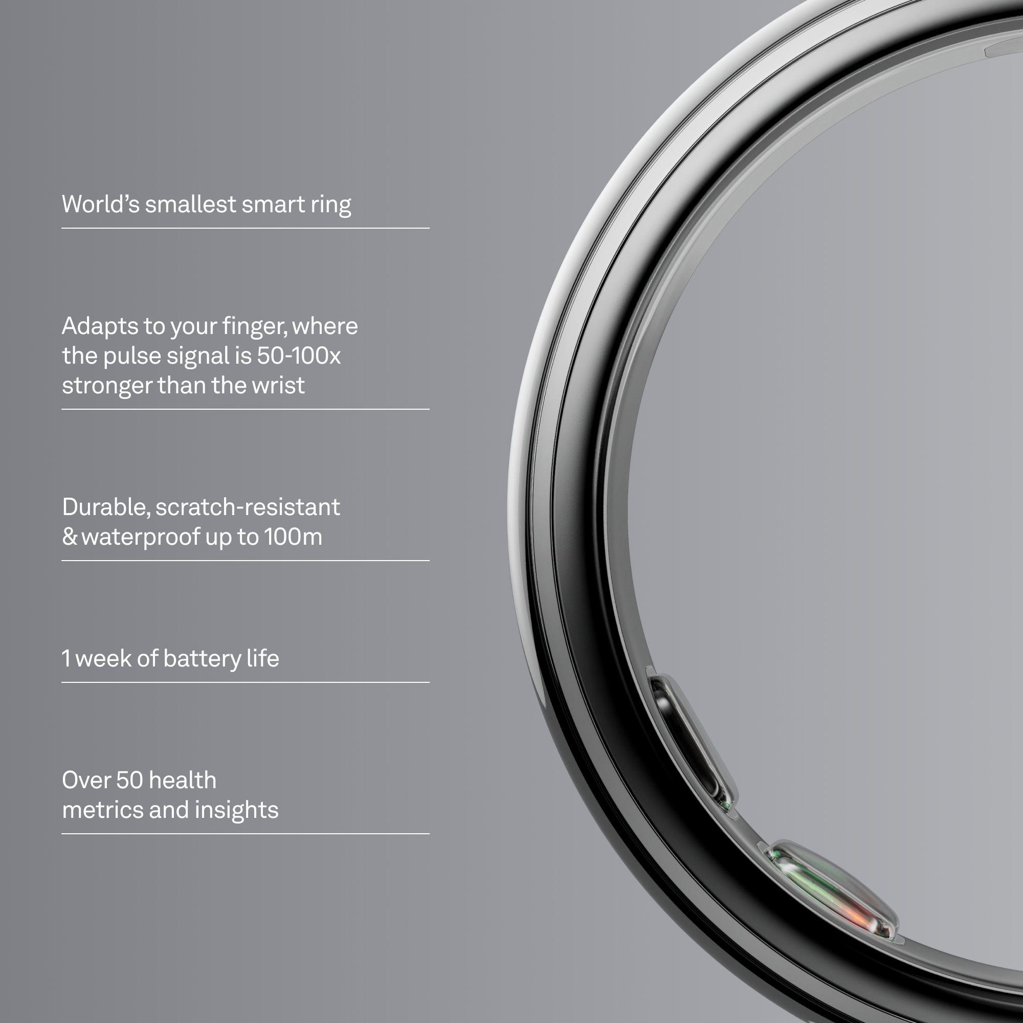 Smart Ring 5 Silver