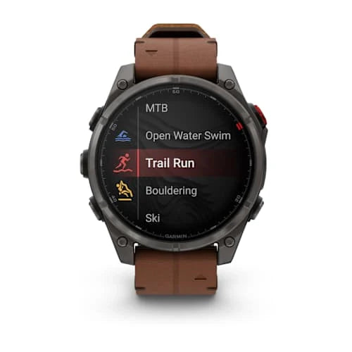 Fenix 8 Pro LTE Sapphire Carbon Gray Chestnut Leather 47MM