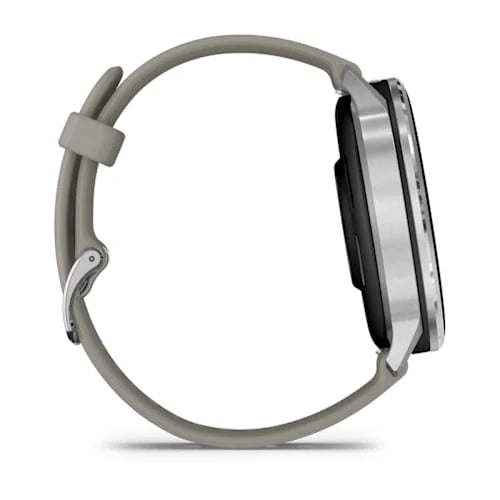 Venu 4 Silver Bezel With Silver Gray Silicone Band 45MMWatch
