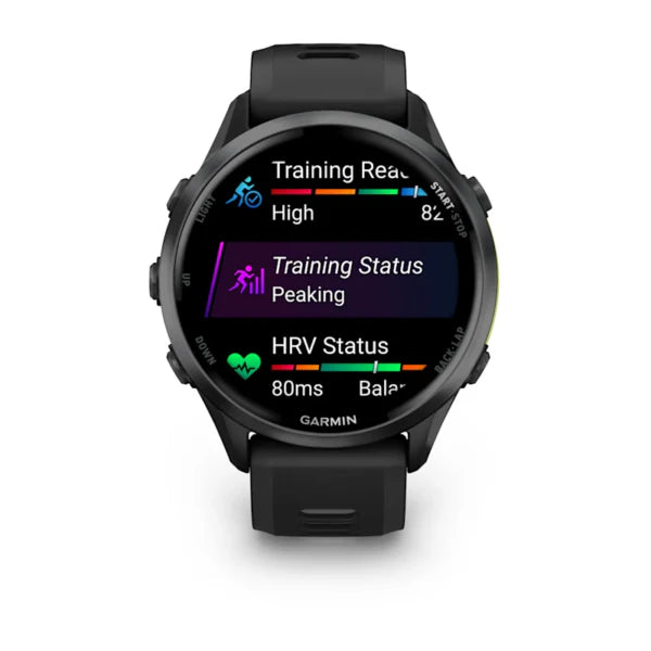 Forerunner 970 Carbon Gray Titanium Case Black Band
