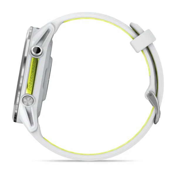 Forerunner 970  Titanium  Whitestone Case  Amp Yellow Band