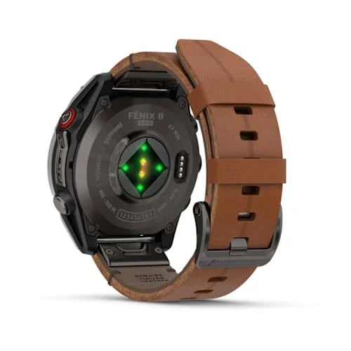 Fenix 8 Pro LTE Sapphire Carbon Gray Chestnut Leather 47MM