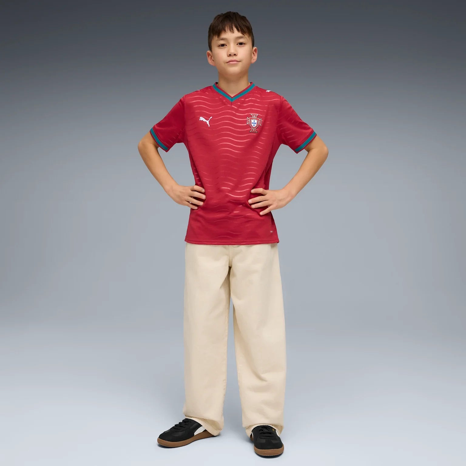 Junior Portugal FPF Home 25/26 Replica Jersey