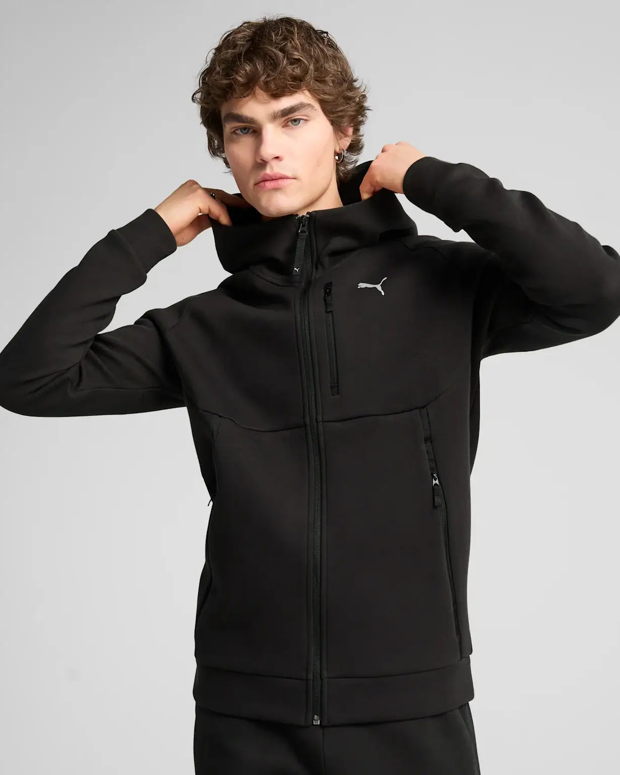 Mens PumaTech Full Zip Hooded Jacket