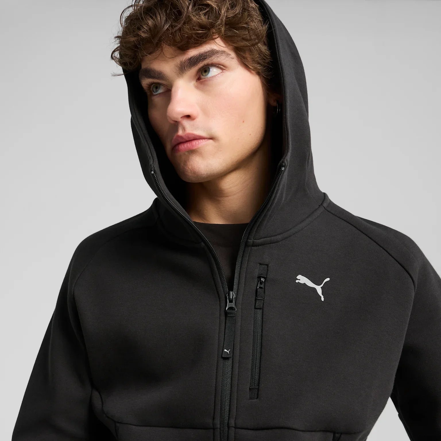 Mens PumaTech Full Zip Hooded Jacket