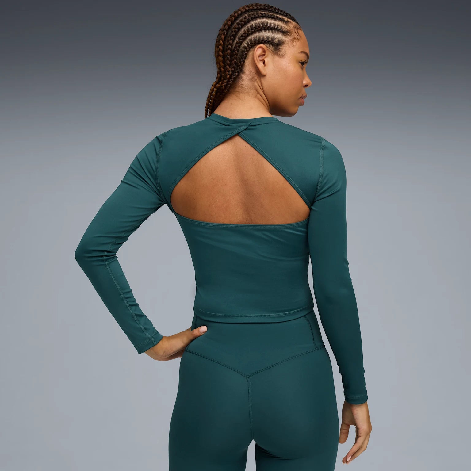 Womens Green Terrains Long Sleeve Tees