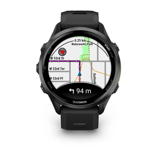Forerunner 970 Carbon Gray Titanium Case Black Band