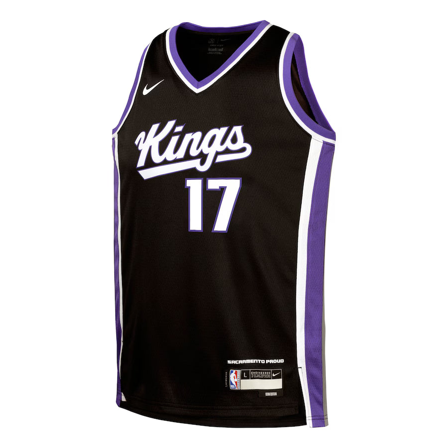 Junior Sacramento Kings Deaaron Fox Icon Replica Jersey