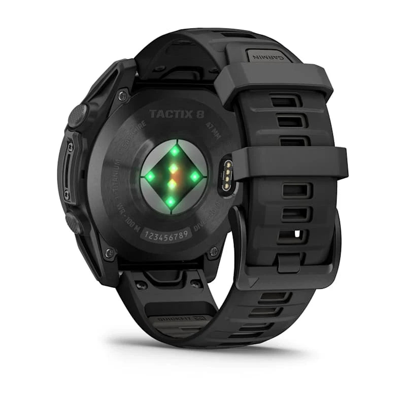Tactix 8 Amoled Black Pebble Grey Silicone Band 47 MM