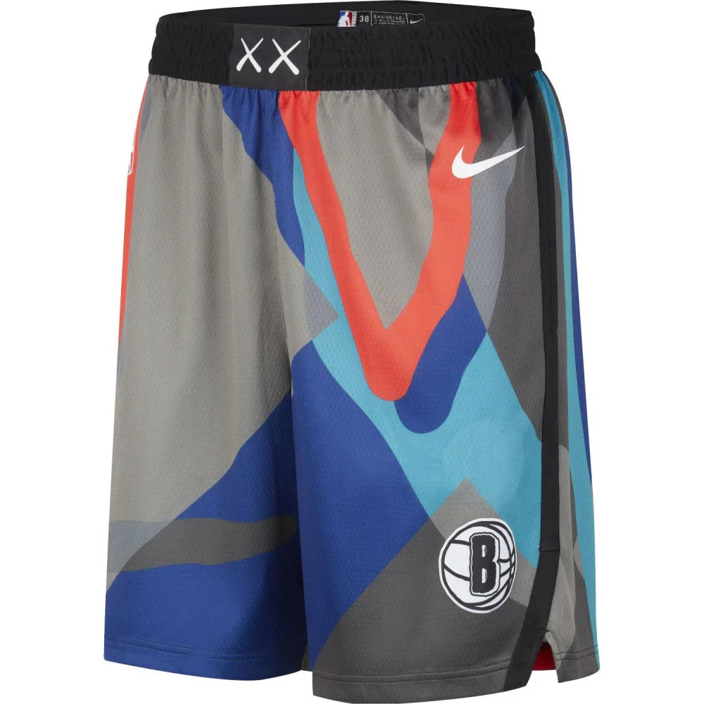 Nike Mens Brooklyn Nets Swingman City Edition Replica Shorts - Shop Online Qatar- GO SPORT QATAR