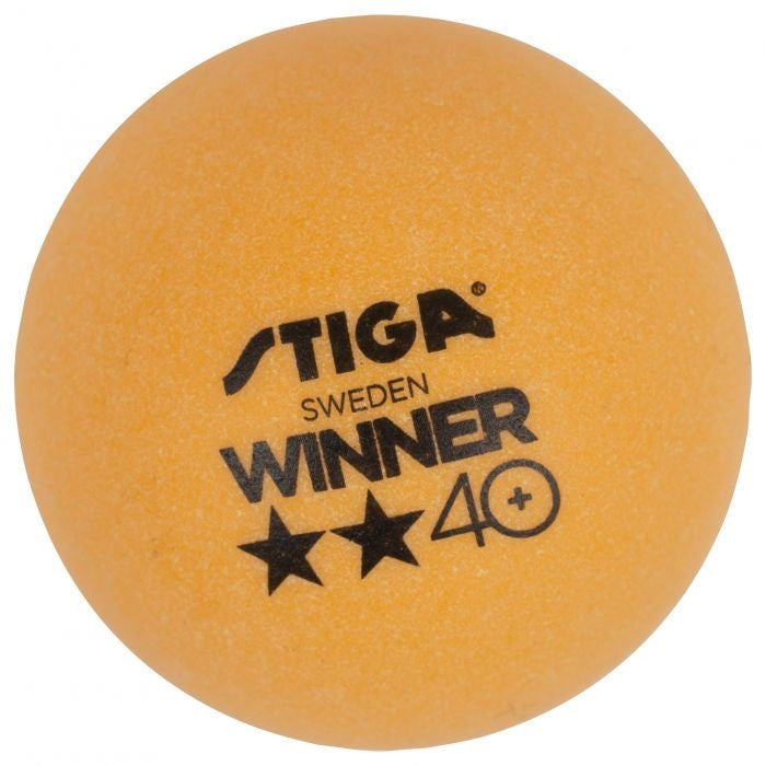 Winner 2 Star 6 Orange Table Tennis Ball Pack