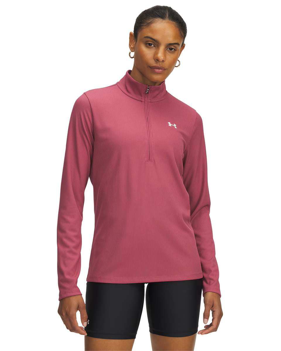 Womens Tech Rib 1/2 Zip Long Sleeve