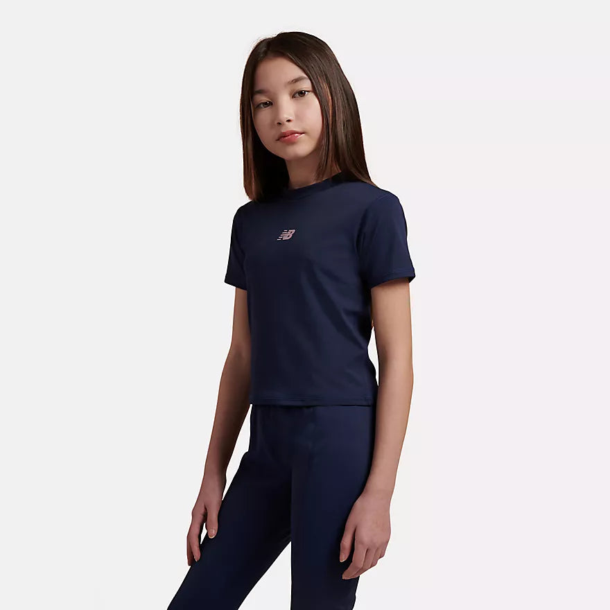 Junior Girls Running Athletic Short Sleeve Tshirt
