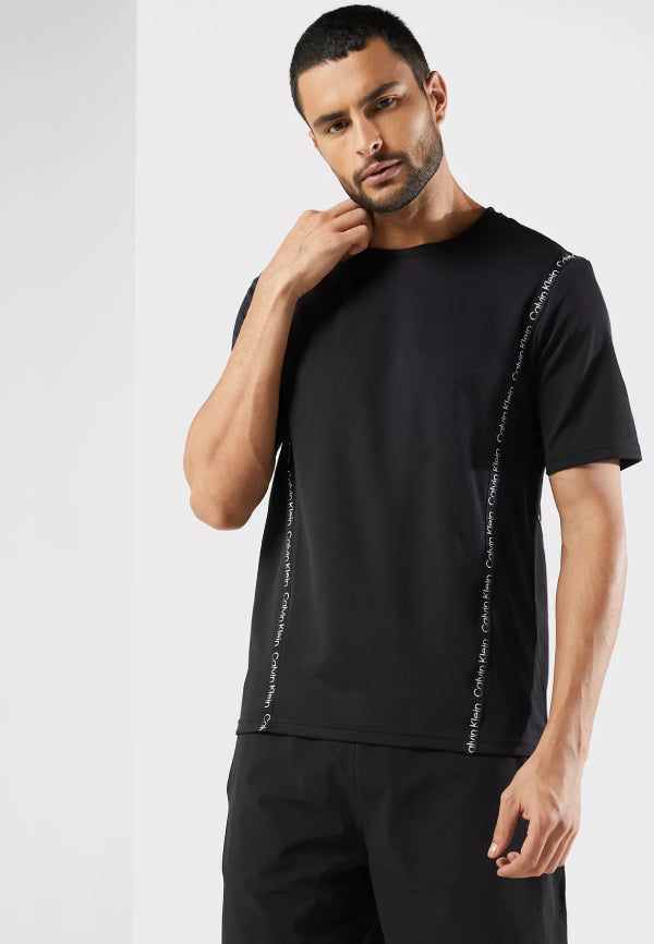 Mens Workout Taping Detail Short Sleeve T-Shirt