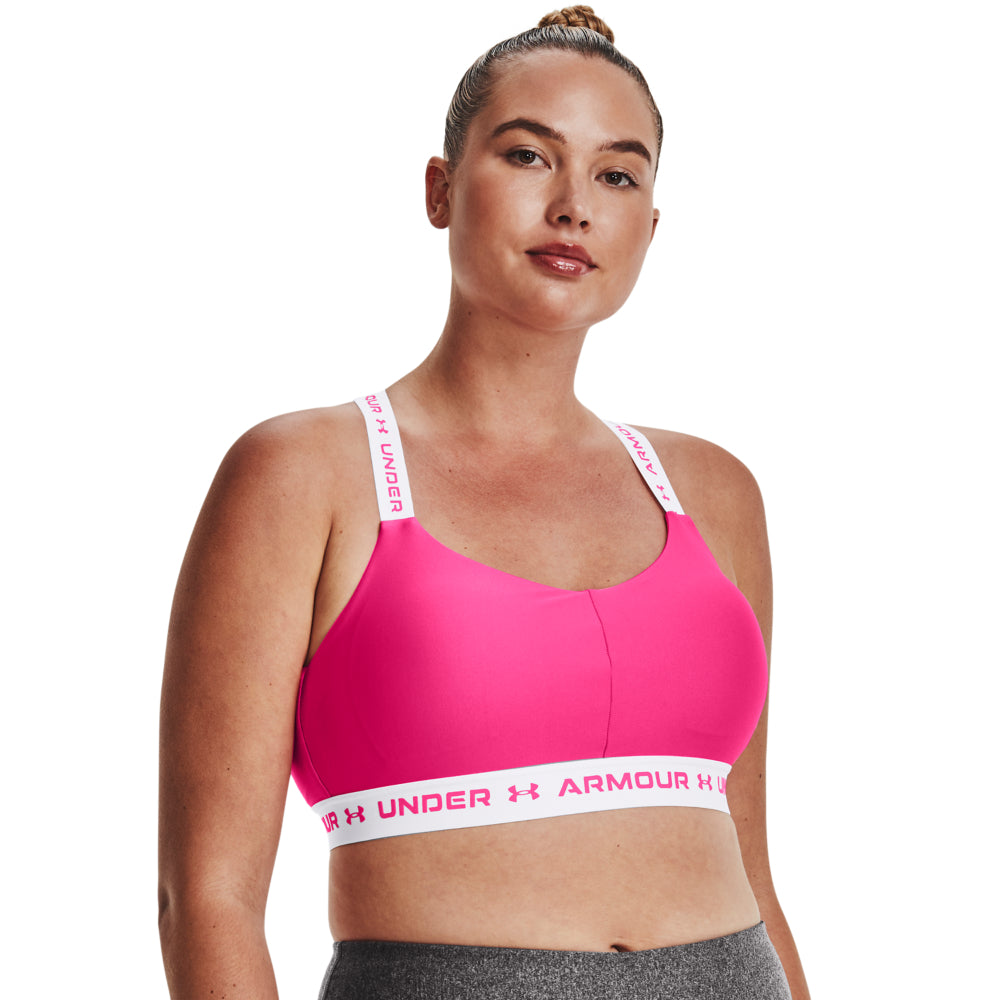 Womens Tape Logo Light Impact Sports Bra