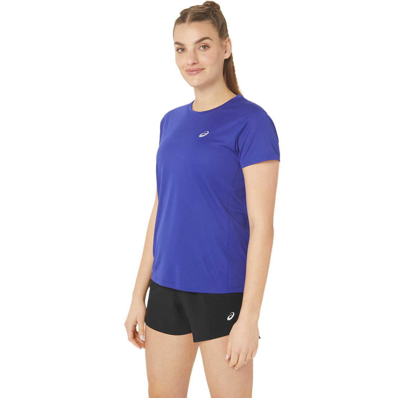 Womens Running Silver Short Sleeve T-Shirt