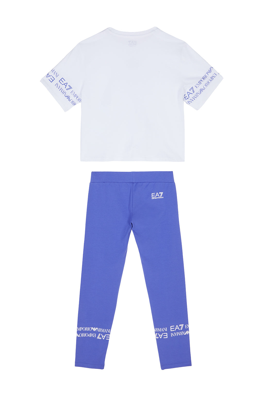Girls Shiny T-Shirt Short Set