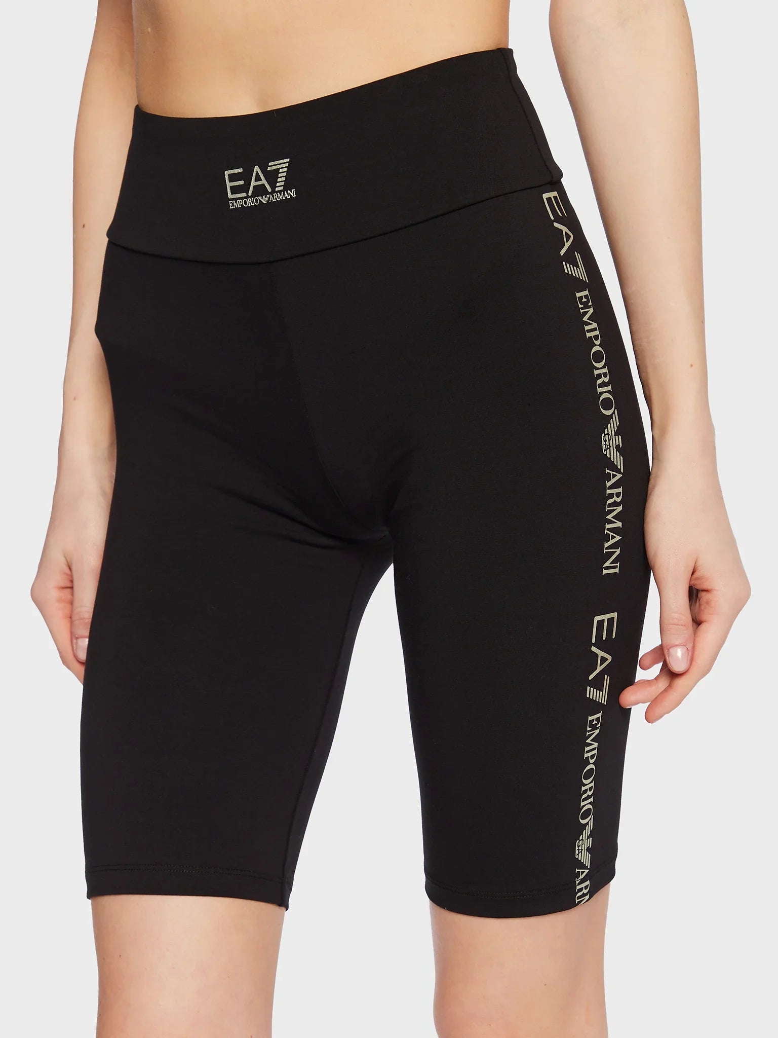 Womens Shiny Logo Shorts