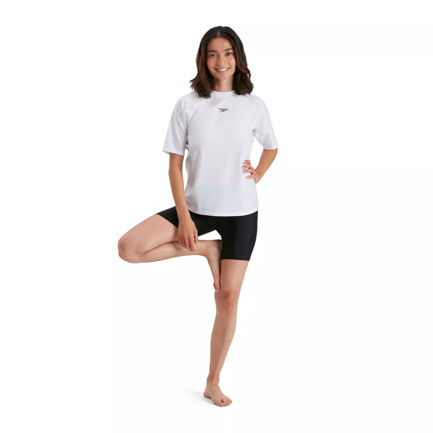 Womens Short Sleeve Swim Tee