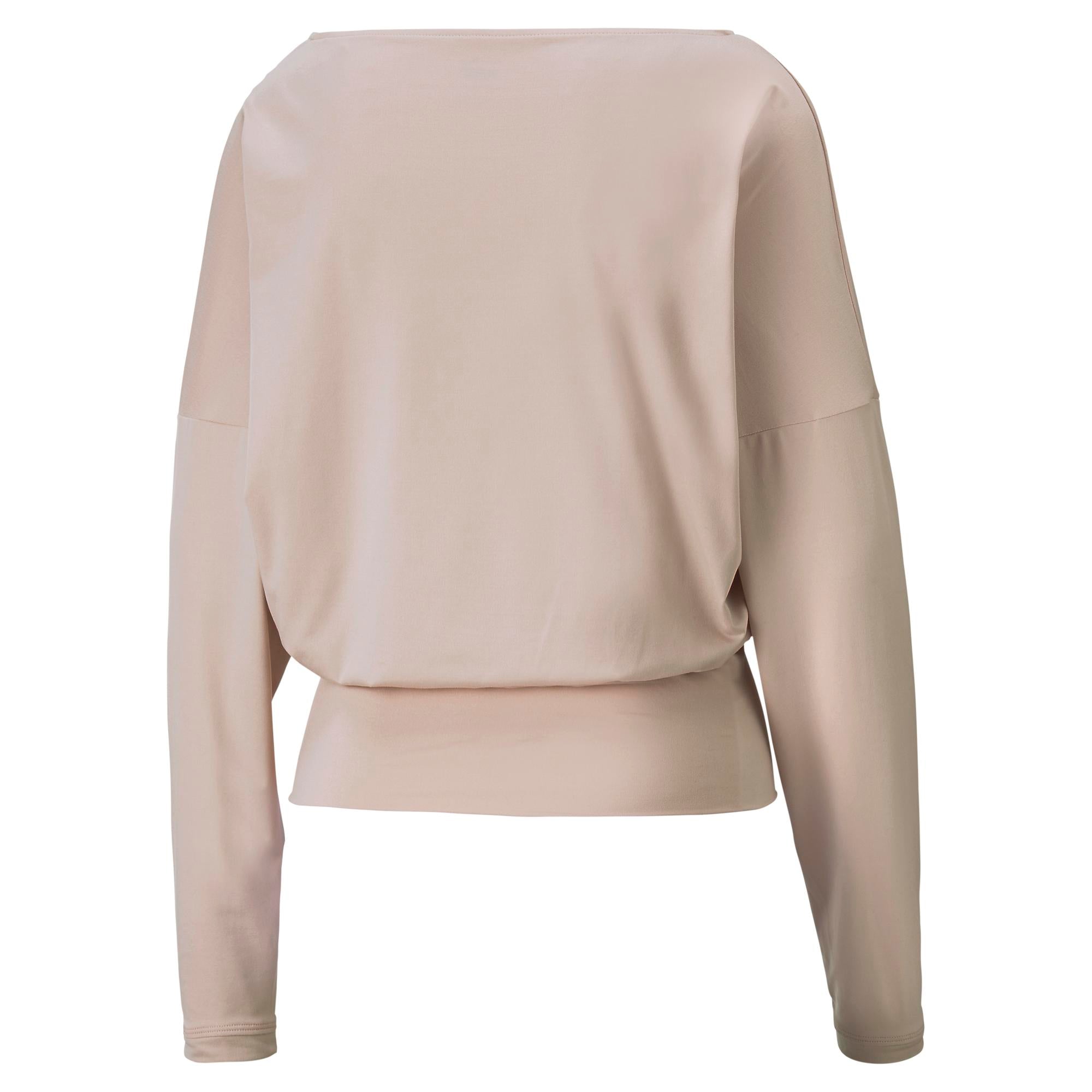 Womens Yoga Crop Long Sleeve T-Shirt
