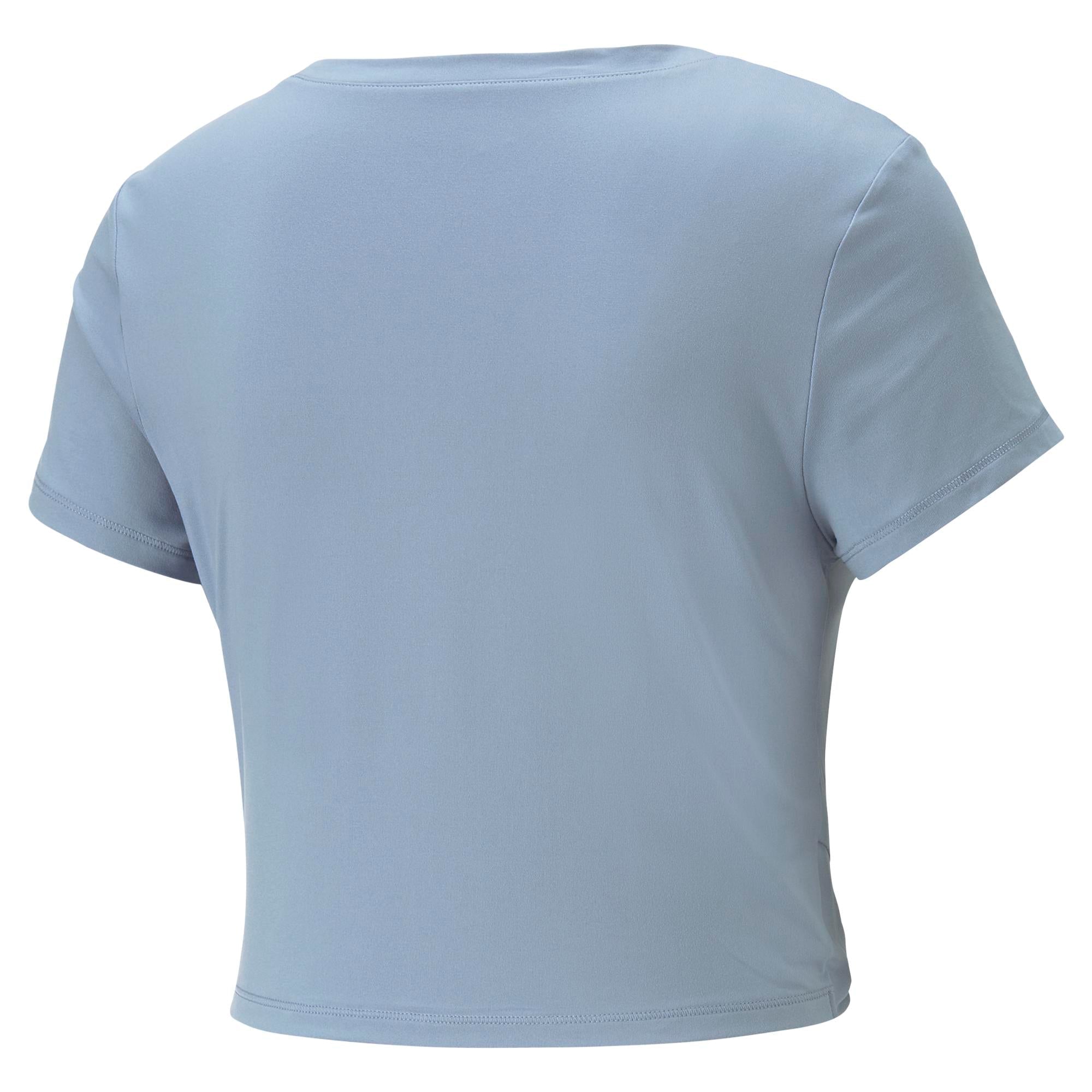 Womens Yoga Crop Short Sleeve T-Shirt