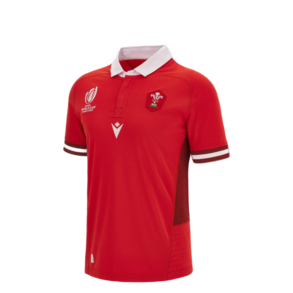 Mens Wales Rugby World Cup 2023 Home Replica Jersey