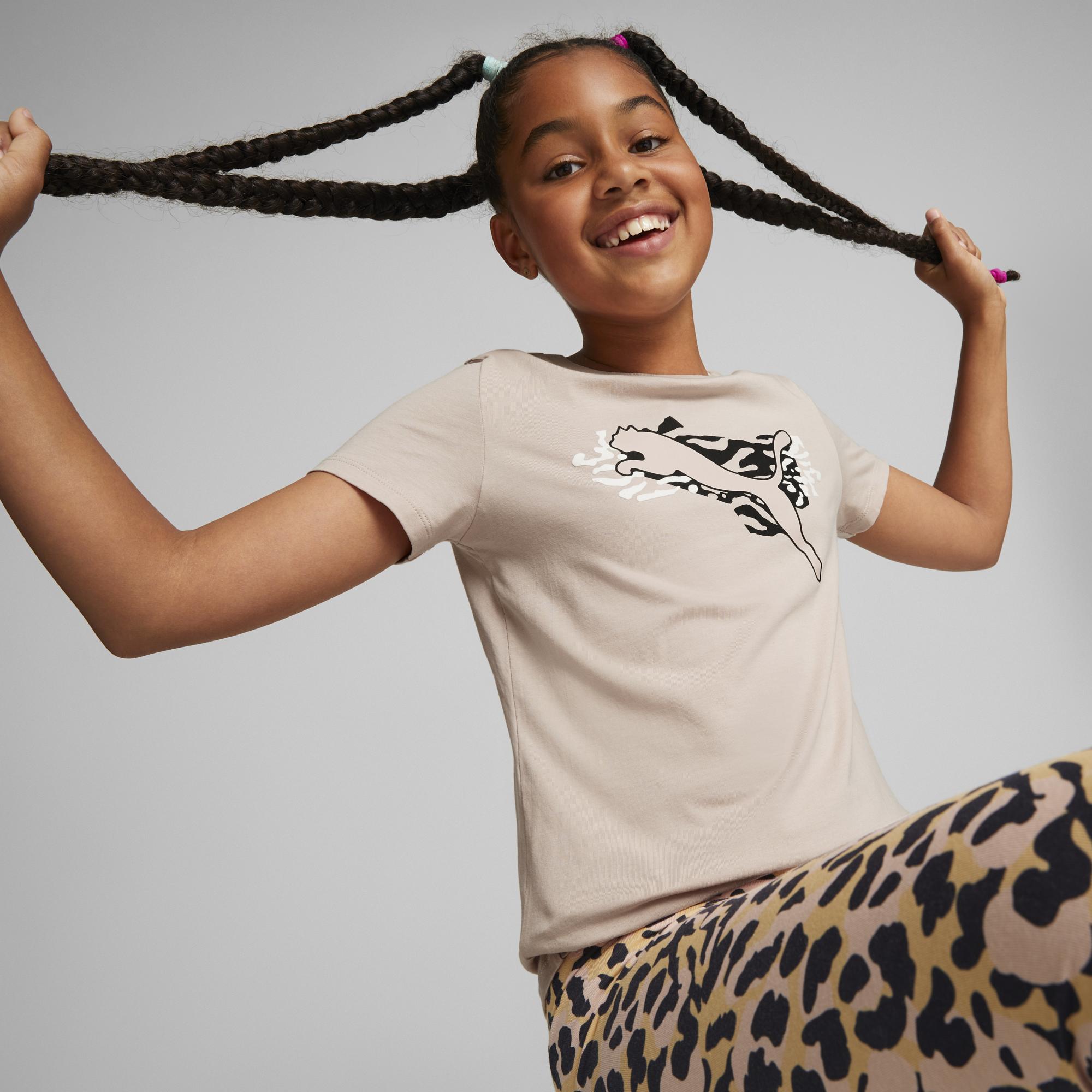 Girls Graphic Logo Short Sleeve T-Shirt