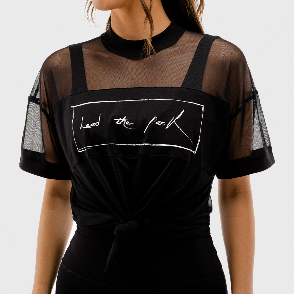 Womens Vibe Oversize Mesh T