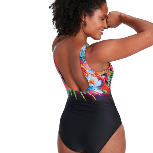 Womens U-Back One Piece Swimsuit