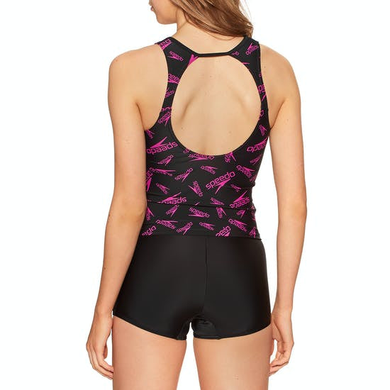 Womens Boom Logo Printed Tankini