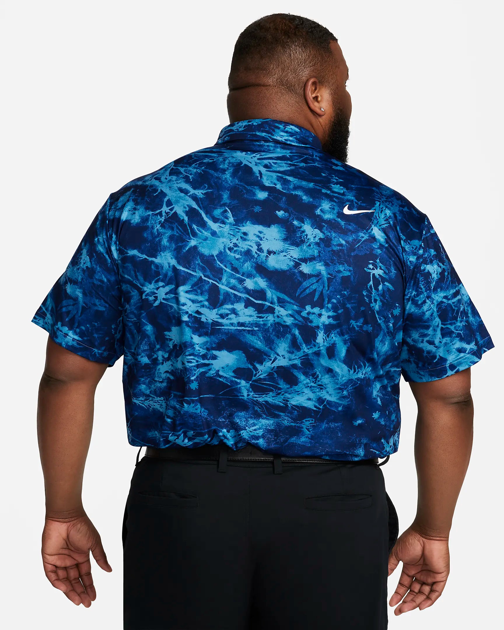 Mens Dri-Fit Tour Solar Floral Golf Polo