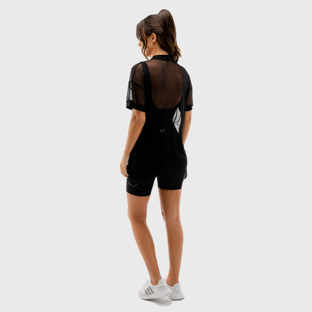 Womens Vibe Oversize Mesh T