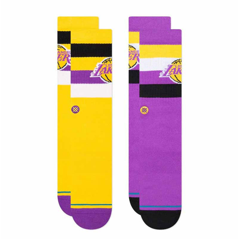 Los Angeles Lakers Set Of 2 Socks