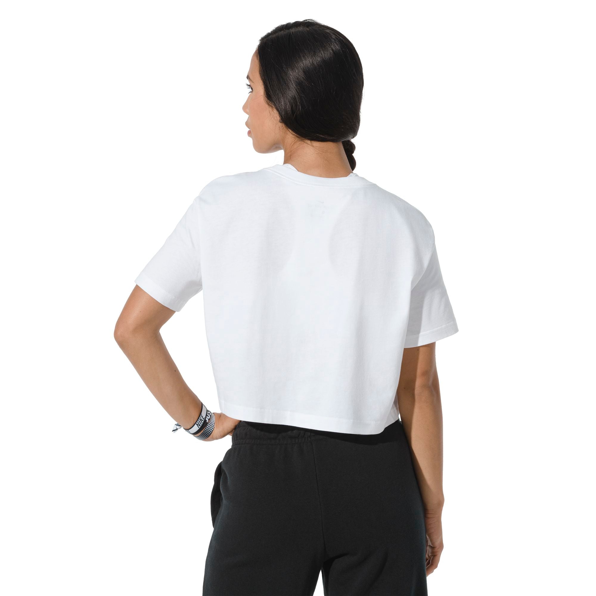 Womens Cropped Logo Short Sleeve T-Shirt