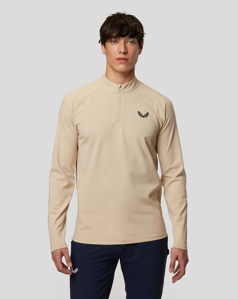 Mens Stone Panel 1/4 Zip