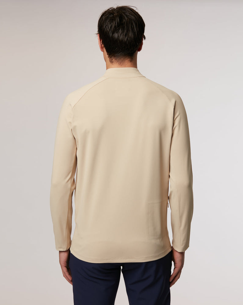 Mens Stone Panel 1/4 Zip