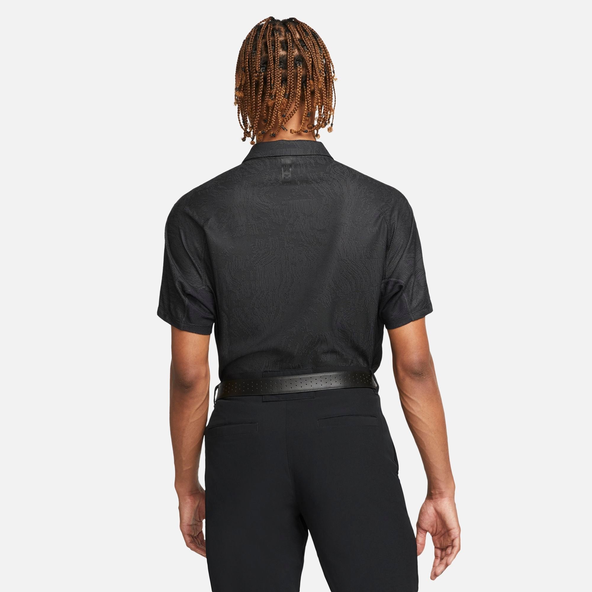 Mens Tiger Woods Drif-Fit Advantage Jacquard Golf Polo Shirt