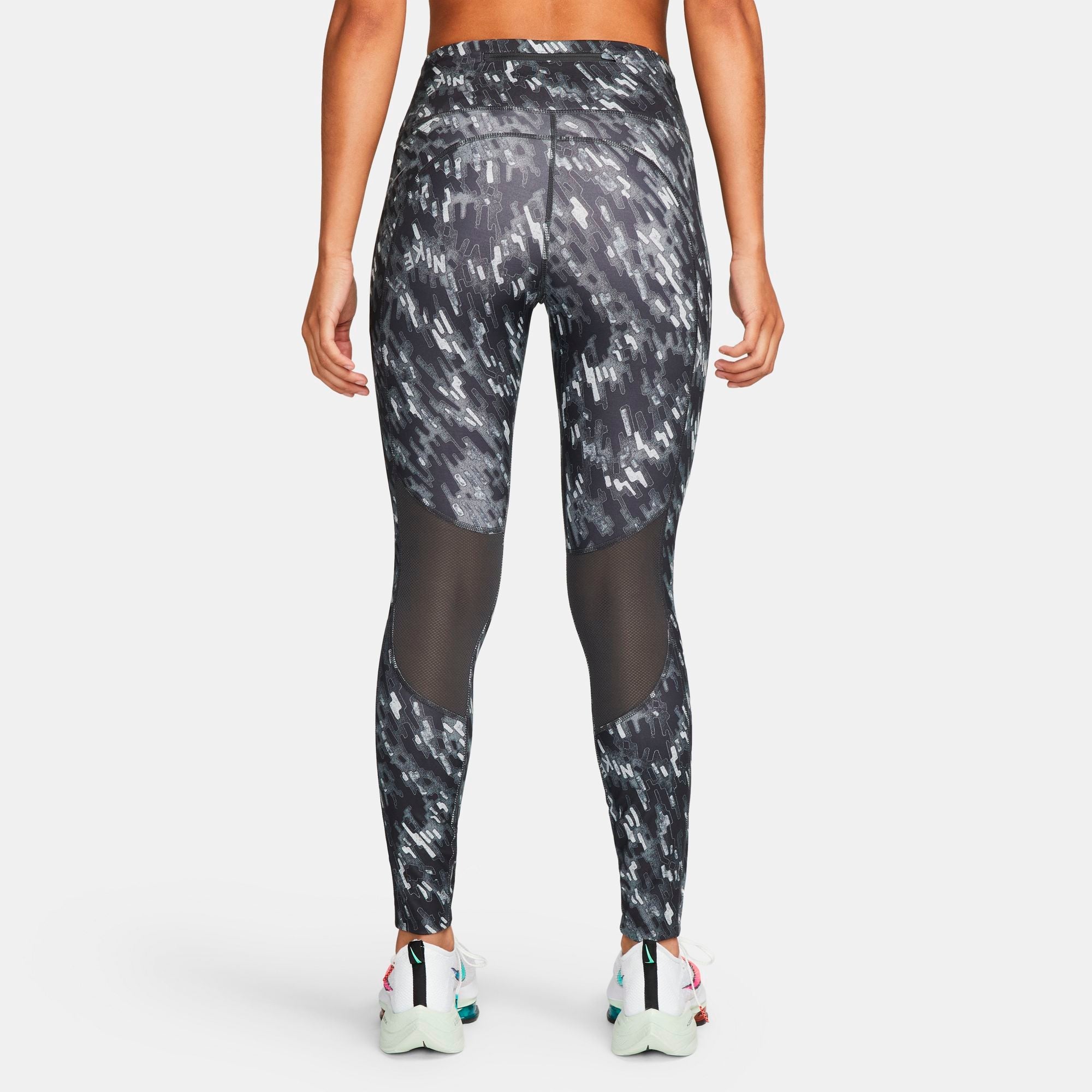 Womens Running Mid Rise Dri-Fit All Over Print Tight
