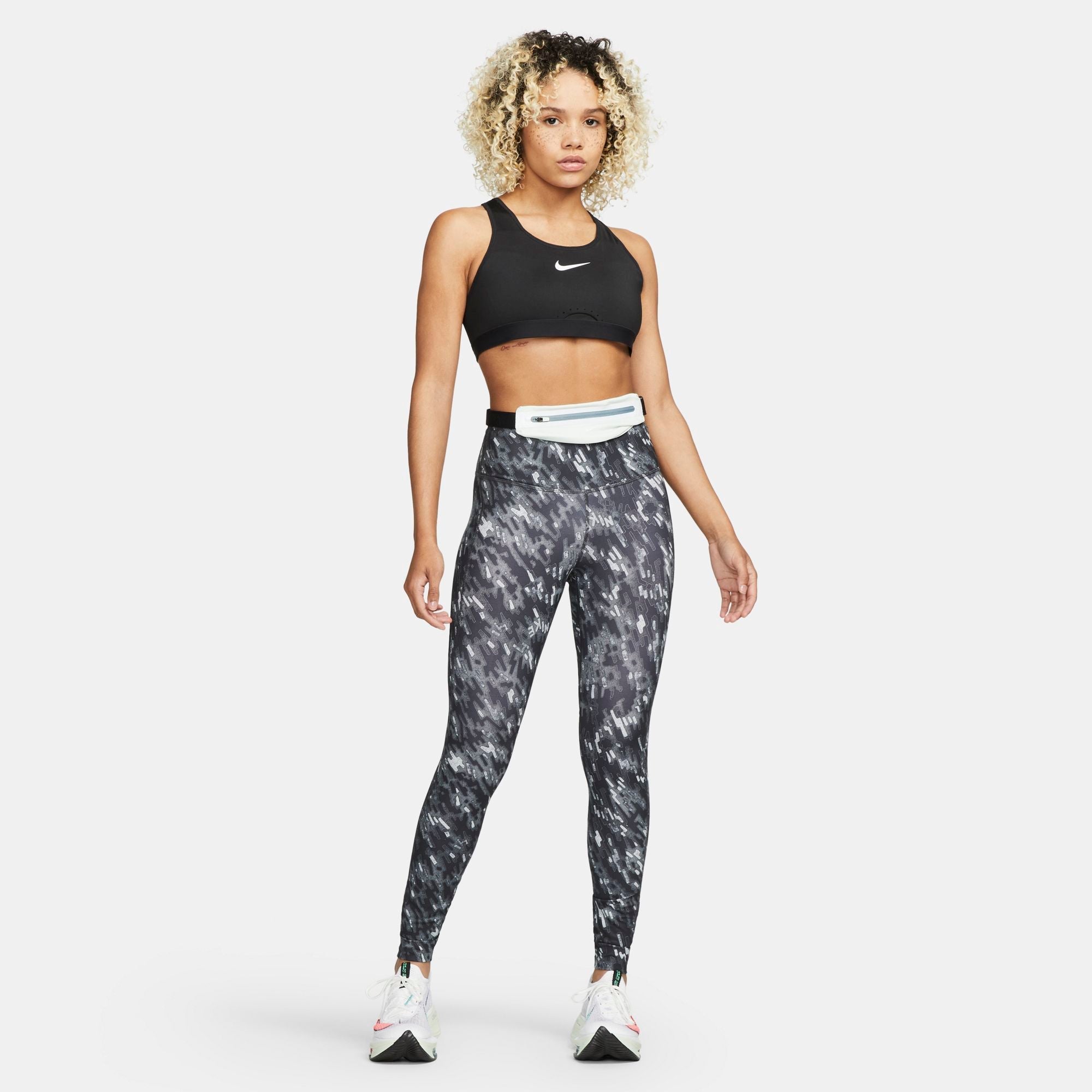 Womens Running Mid Rise Dri-Fit All Over Print Tight