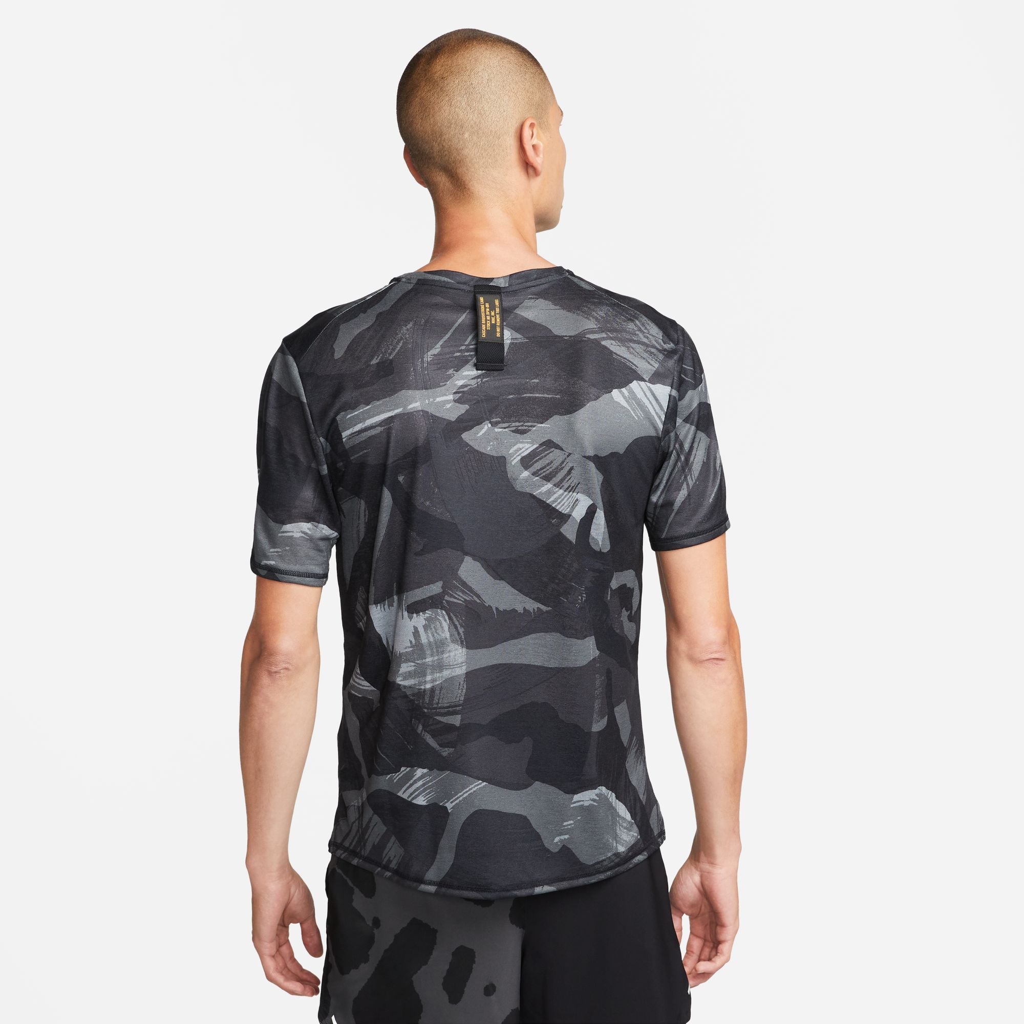 Mens Dri-Fit Miler Camo Short Sleeve T-Shirt